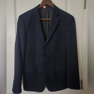 Armani Exchange AX Mens Slim Fit Navy Blue 2 Pieces Wool Suit  USA 38R 34x30